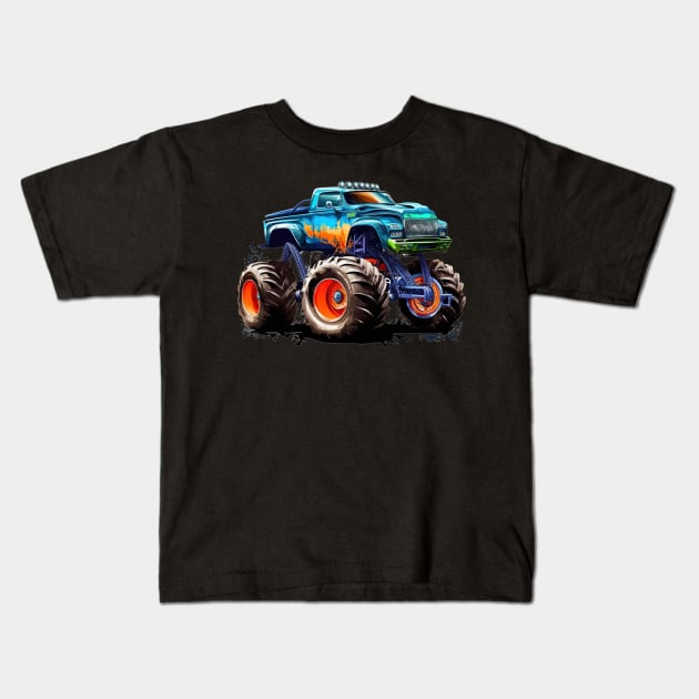 monster car for kids Kids T-Shirt by busines_night